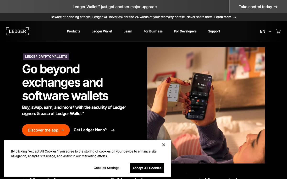 Ledger website preview