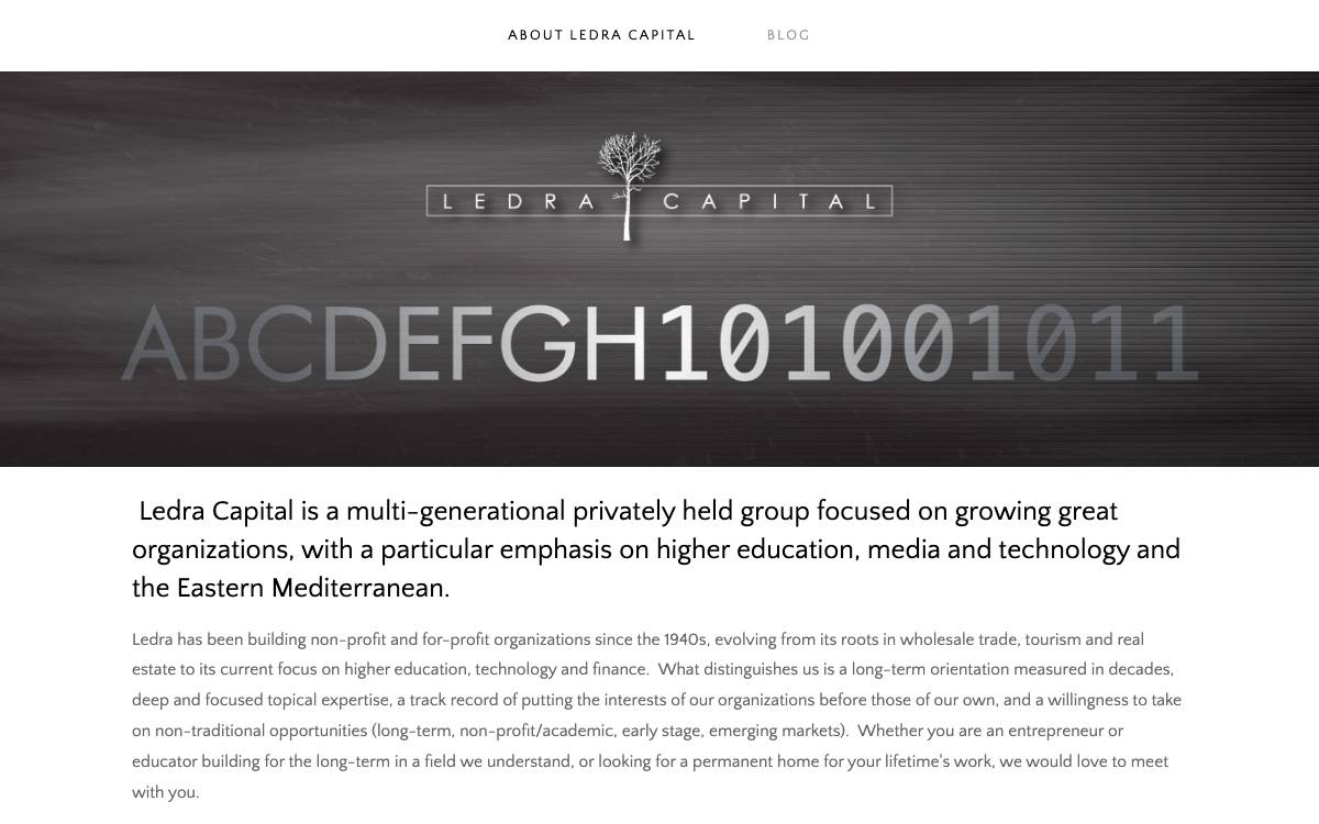 Ledra Capital LLC website preview