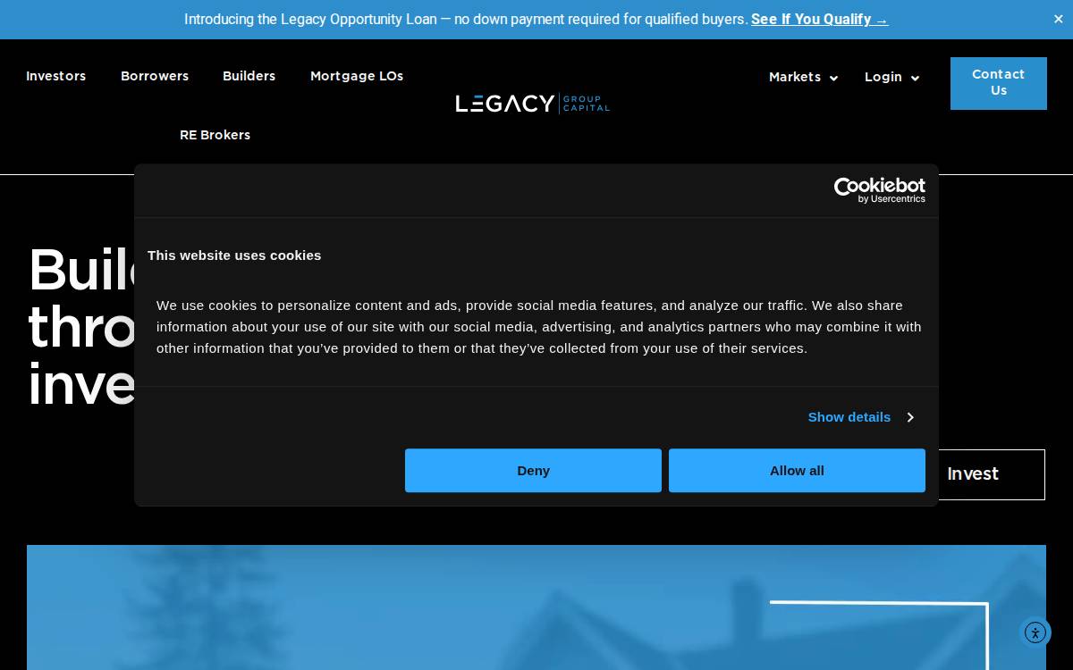 Legacy Venture website preview