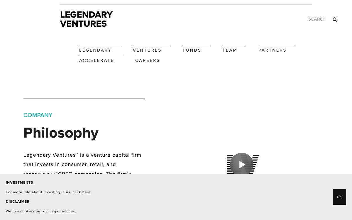 Legendary Ventures, Llc. website preview