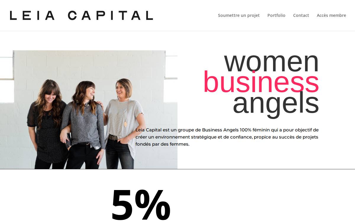 Leia Capital website preview
