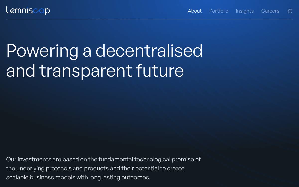 Lemniscap website preview