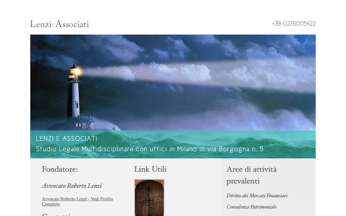 Lenzi & Associati website preview