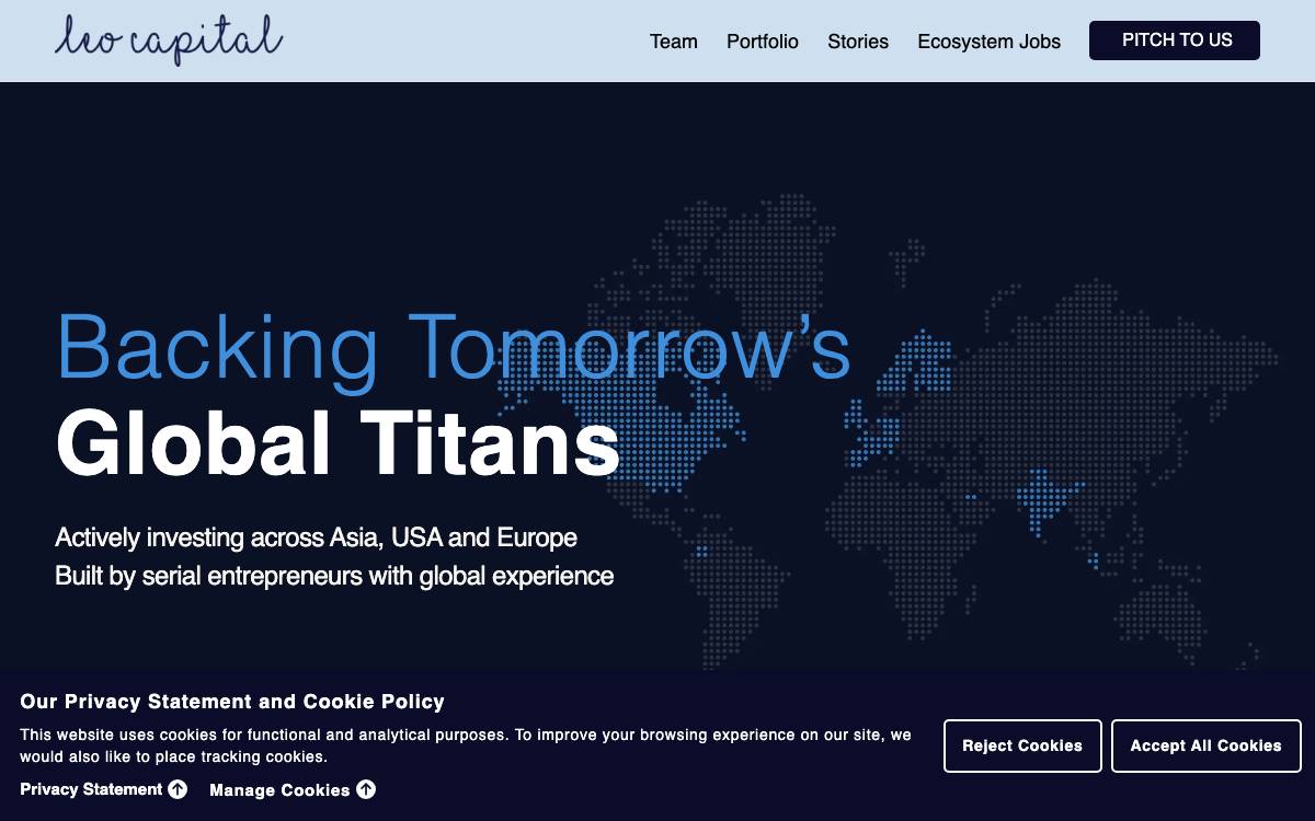 Leo Capital Ventures website preview
