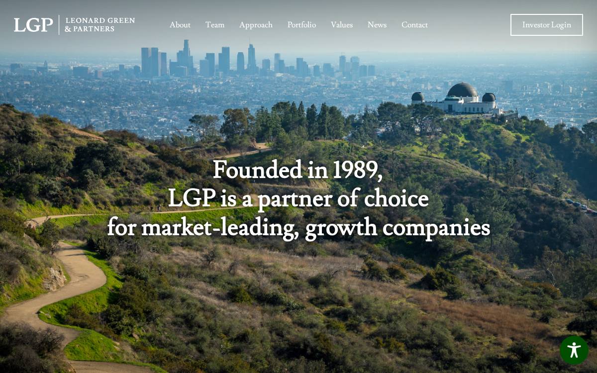 Leonard Green website preview