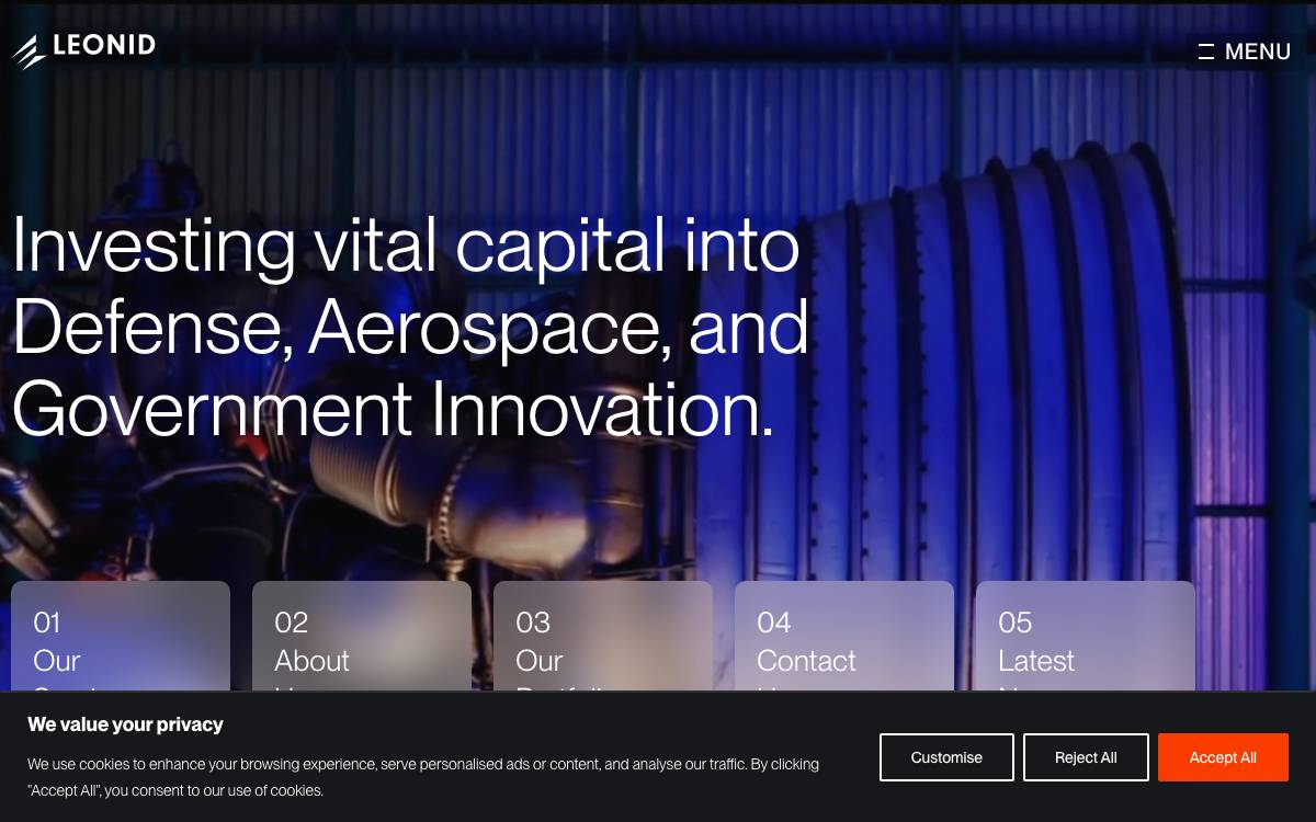 Leonid Capital Partners website preview