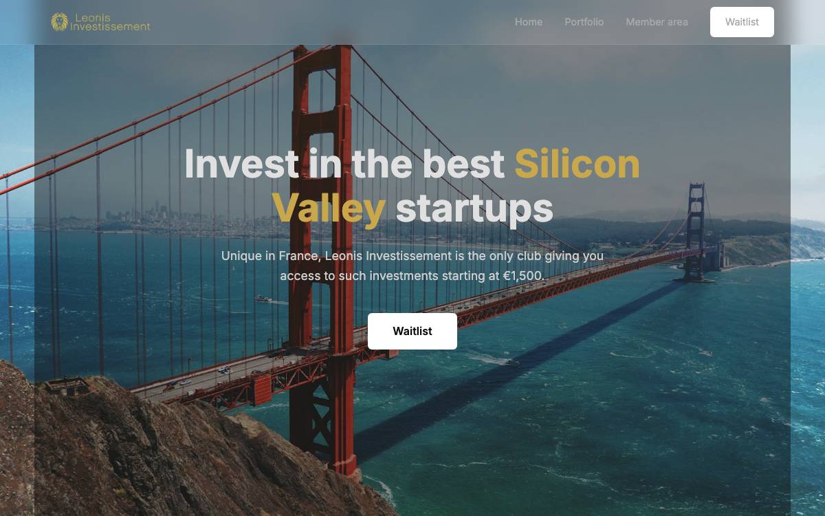 Leonis Investissement website preview