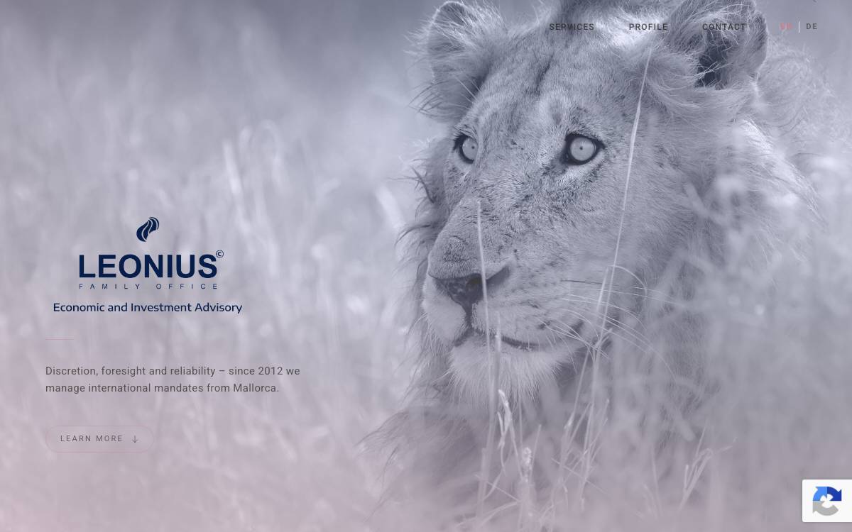 Leonius Family Office website preview