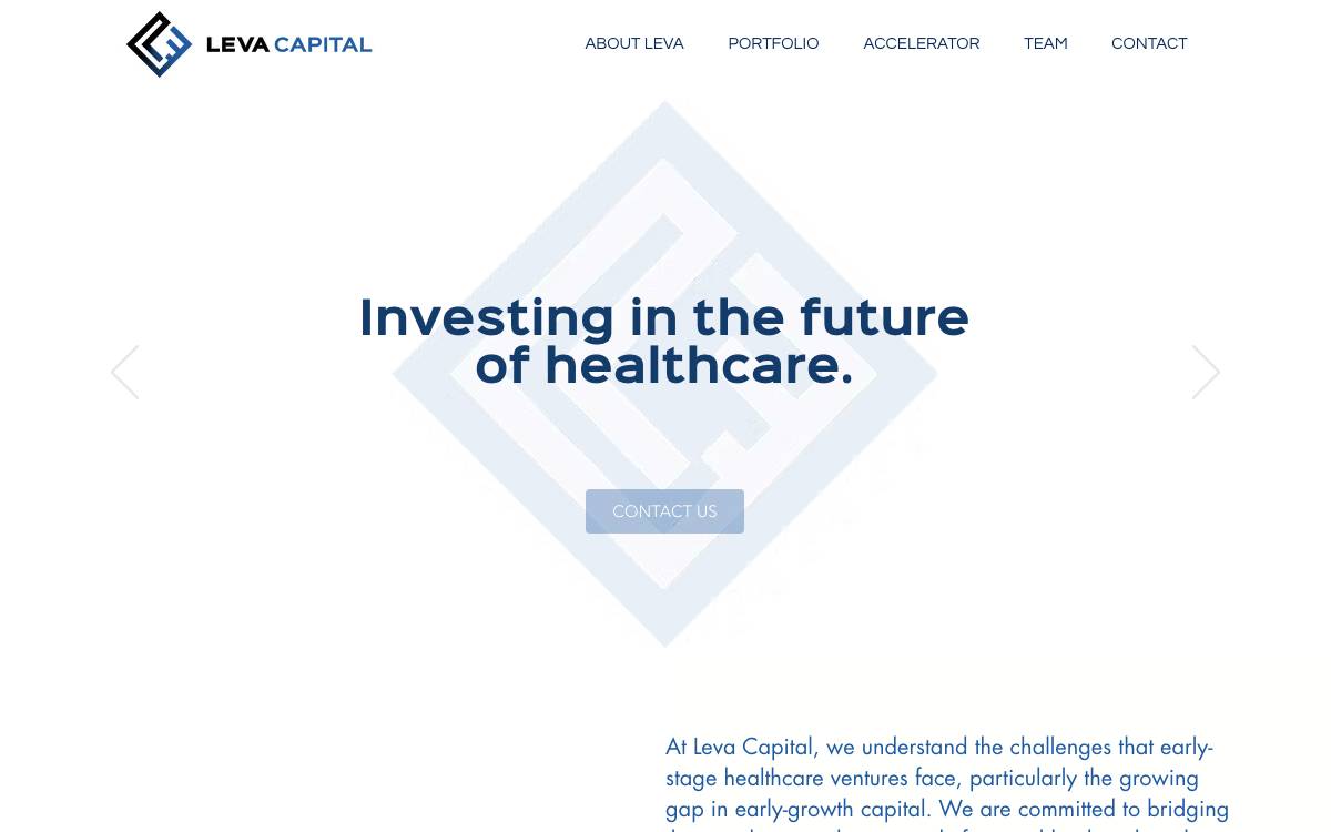 Leva Capital website preview