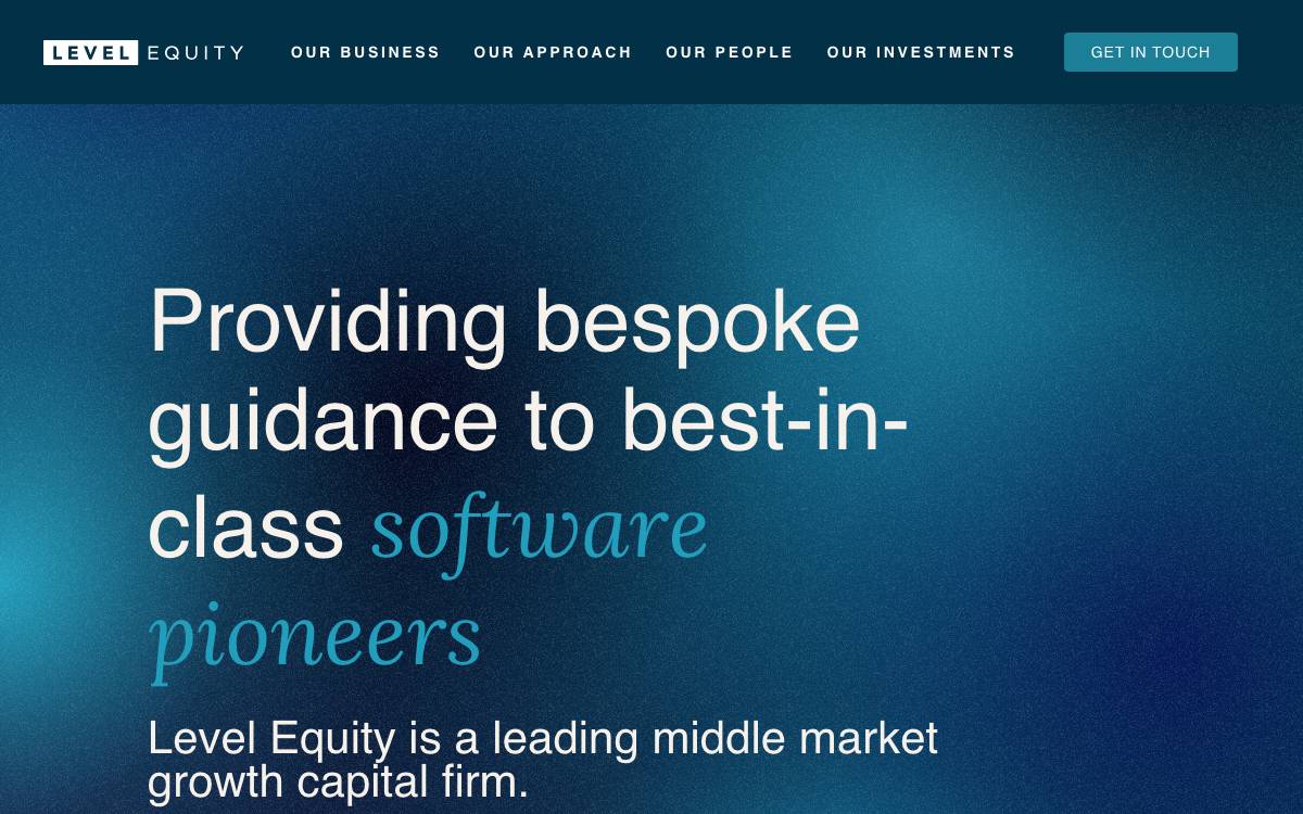 Level Equity website preview