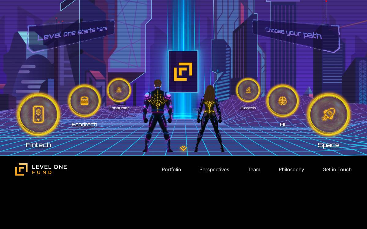 Level One Fund website preview