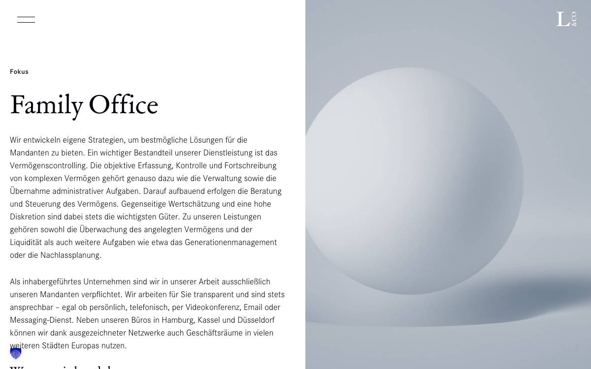 Liesner & Co. GmbH website preview