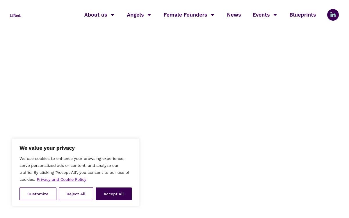 Lifted Ventures website preview