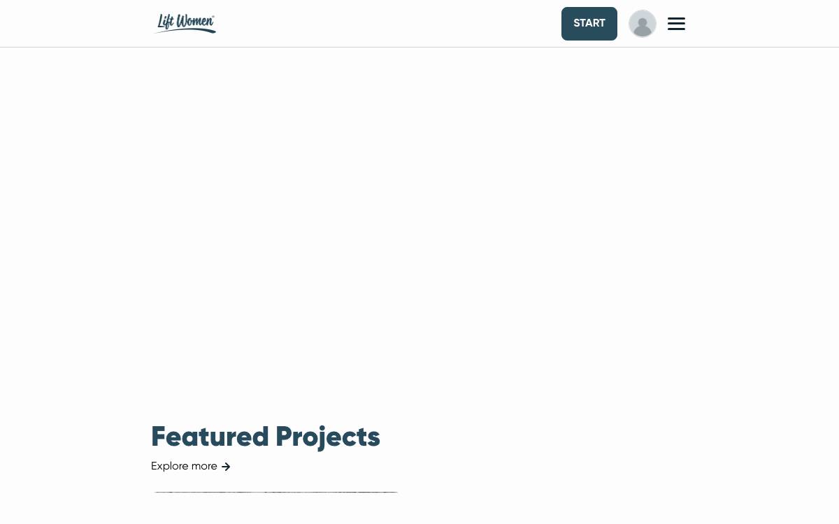 LiftWomen website preview