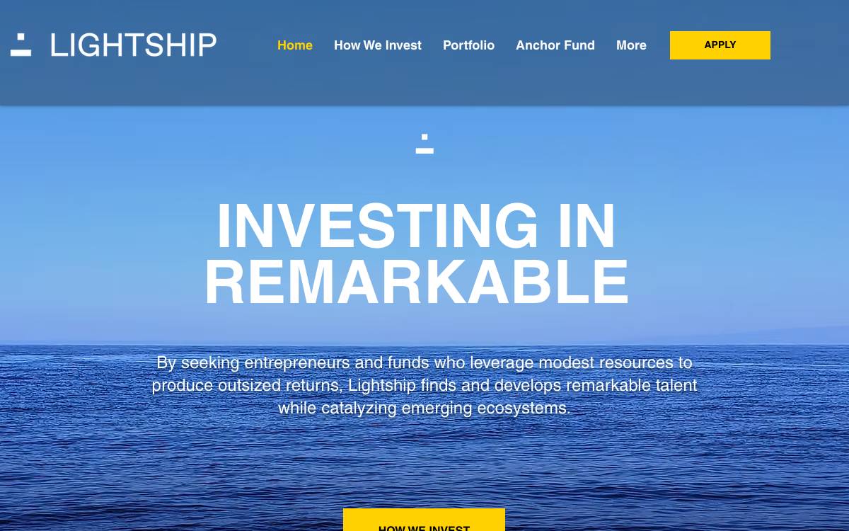 Lightship Capital website preview