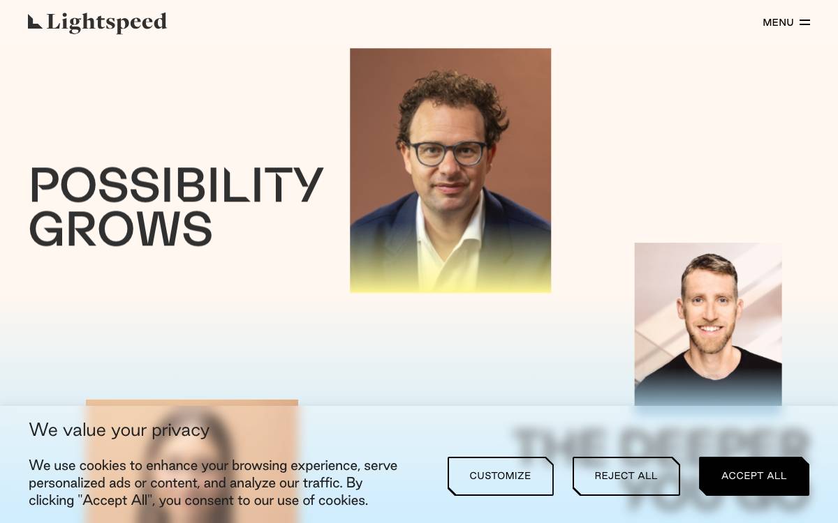 Lightspeed Venture Partners website preview