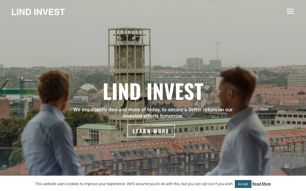 Lind Invest website preview