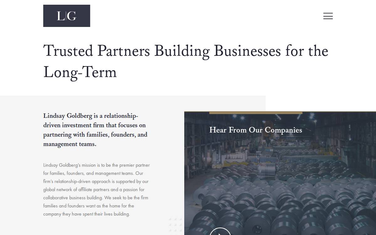 Lindsay Goldberg website preview