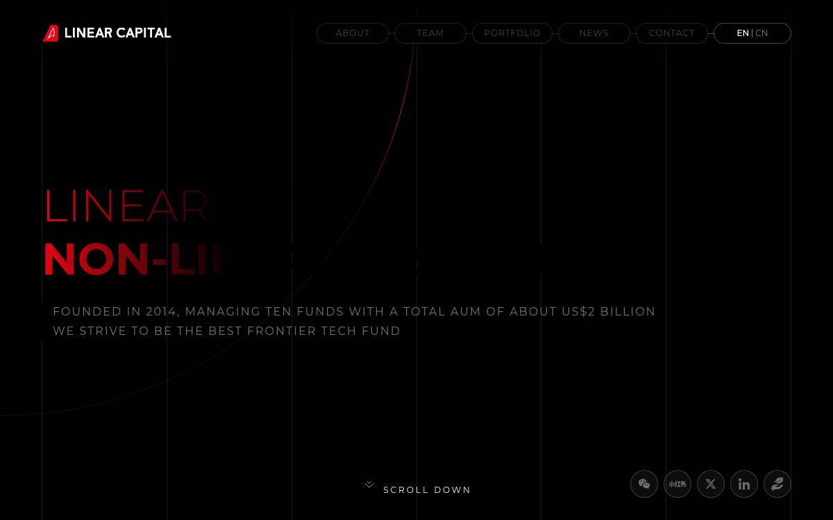 Linear Capital website preview
