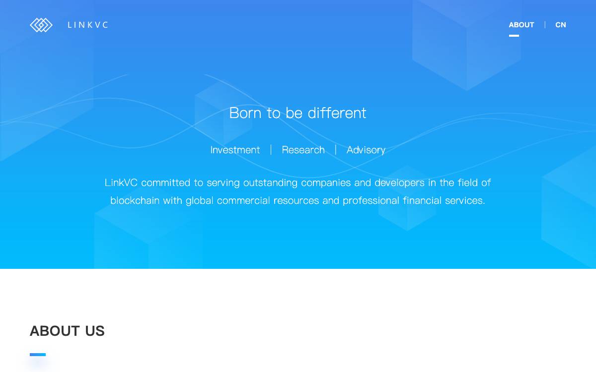 LinkVC website preview