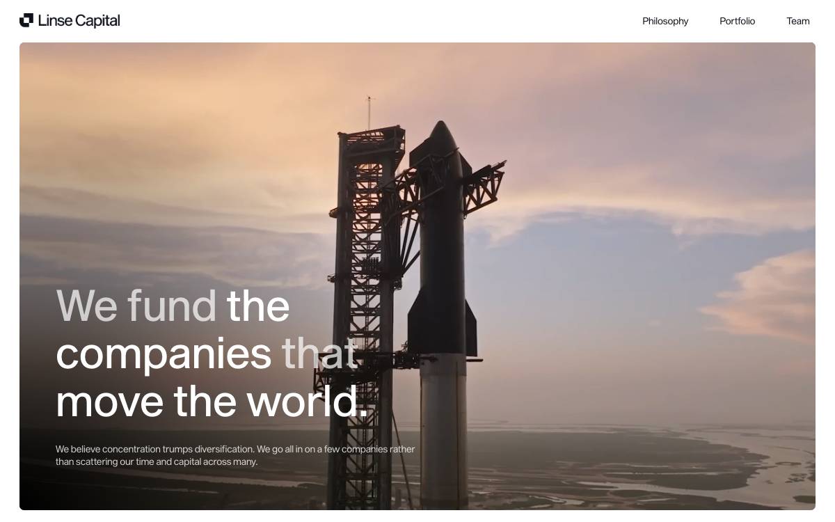 Linse Capital website preview
