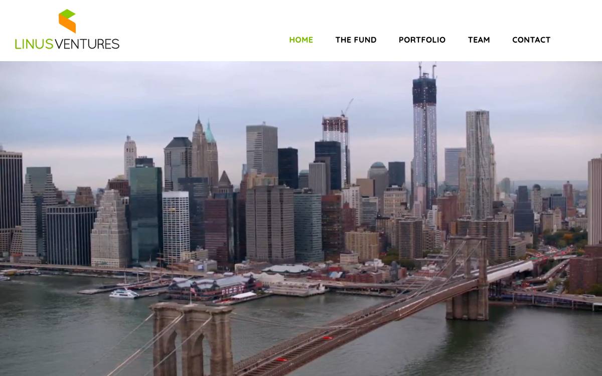 Linus Ventures website preview