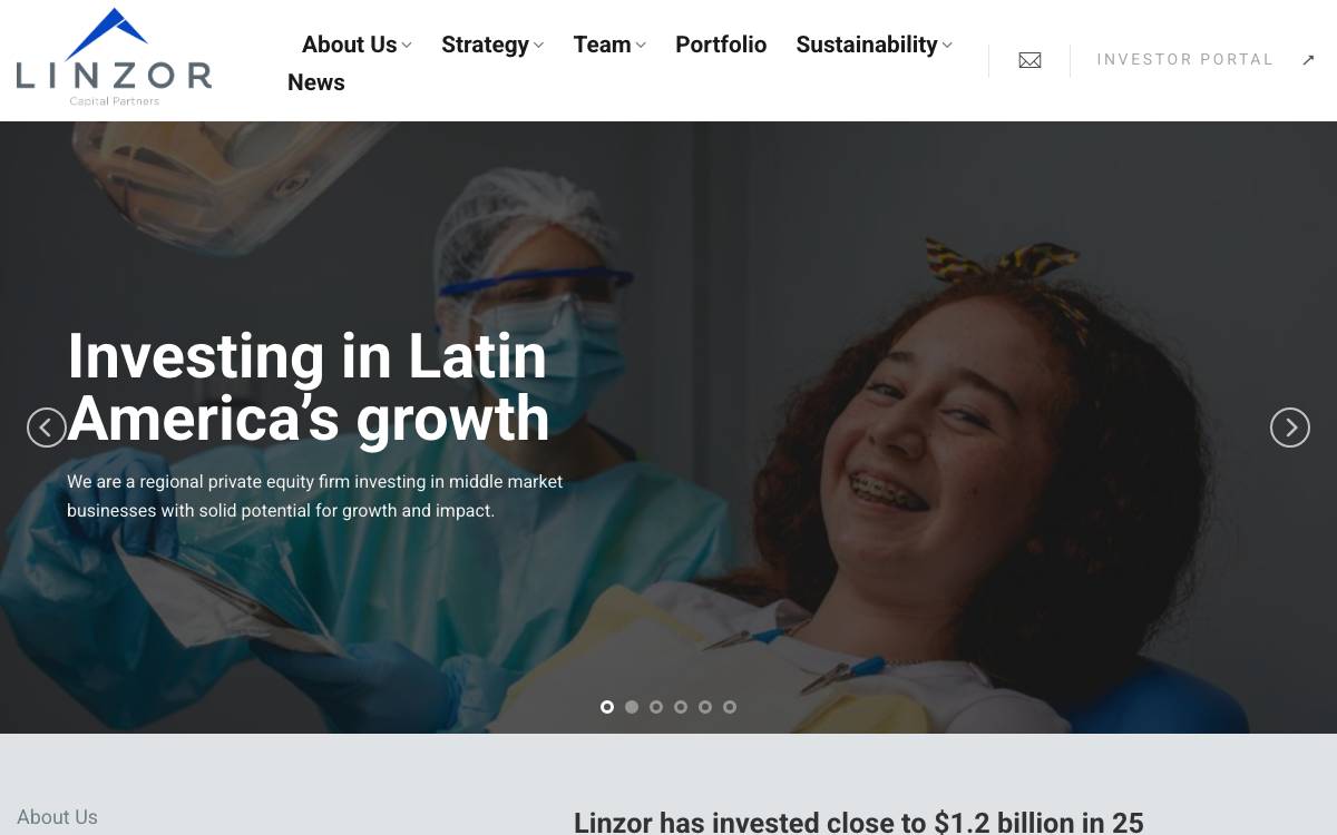 Linzor Capital Partners website preview