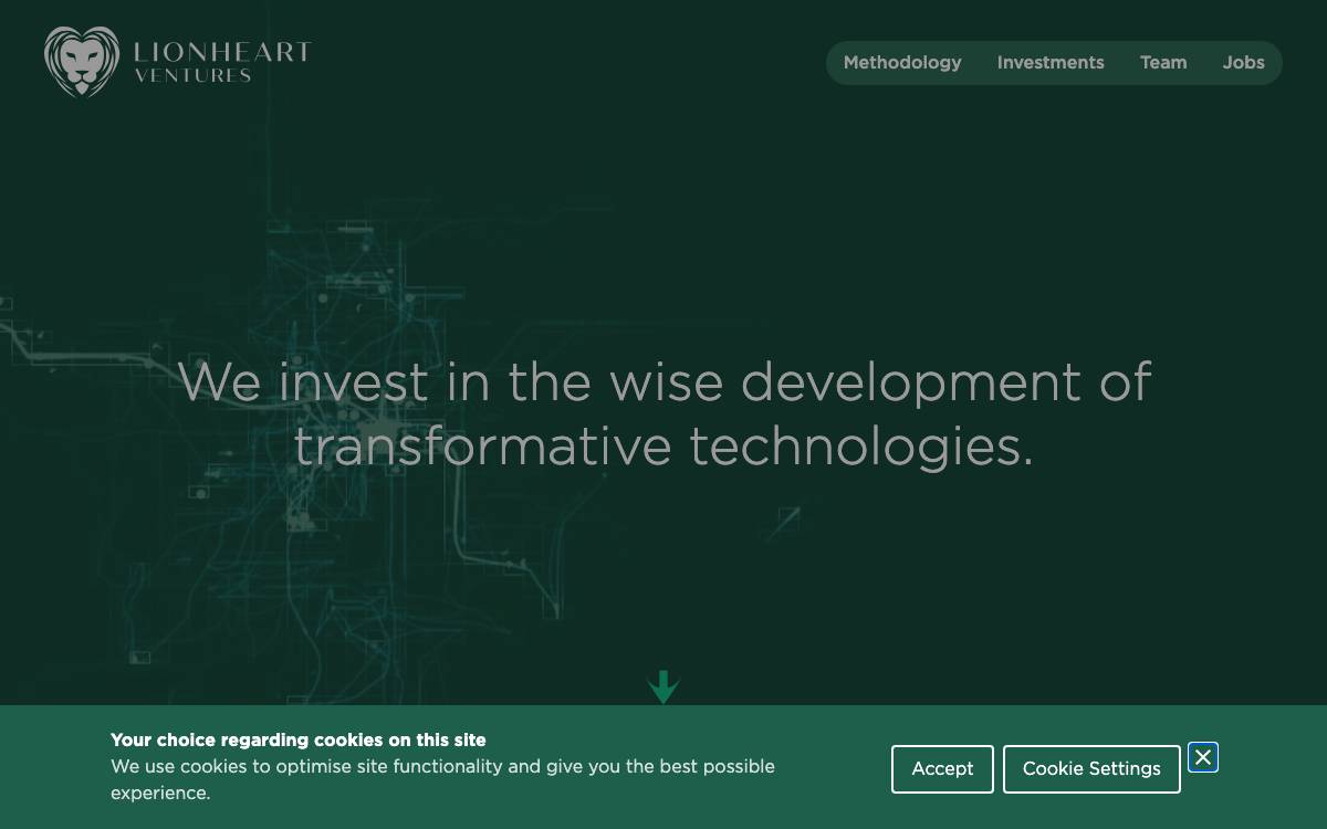 LIONHEART VENTURES website preview