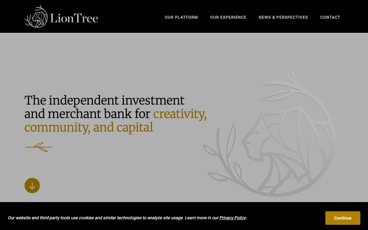 LionTree website preview