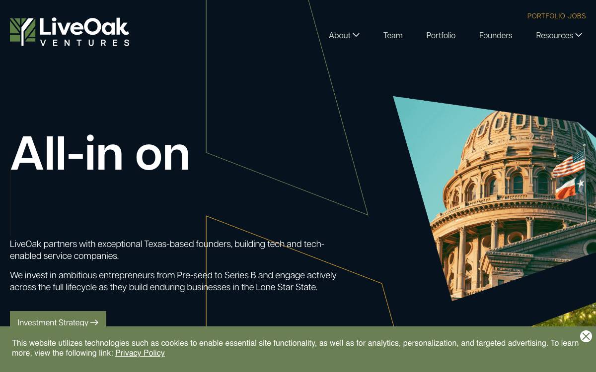 LiveOak Ventures website preview