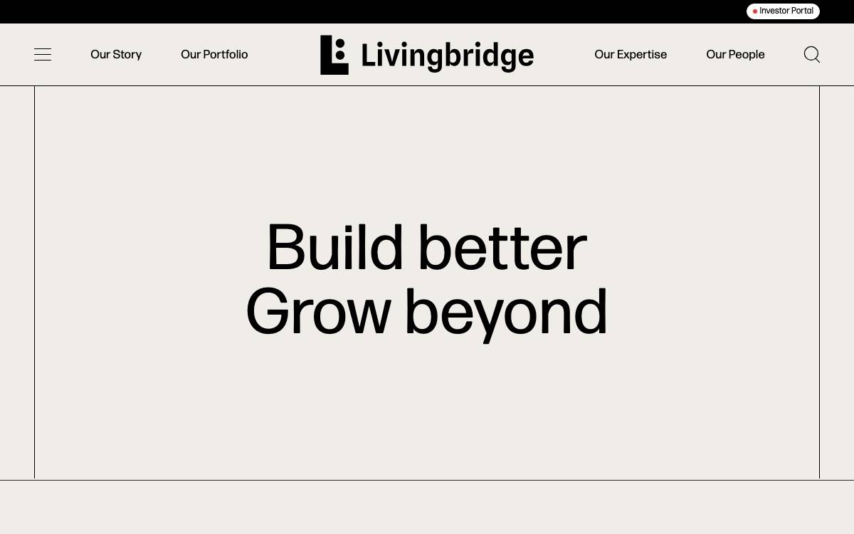 Livingbridge website preview