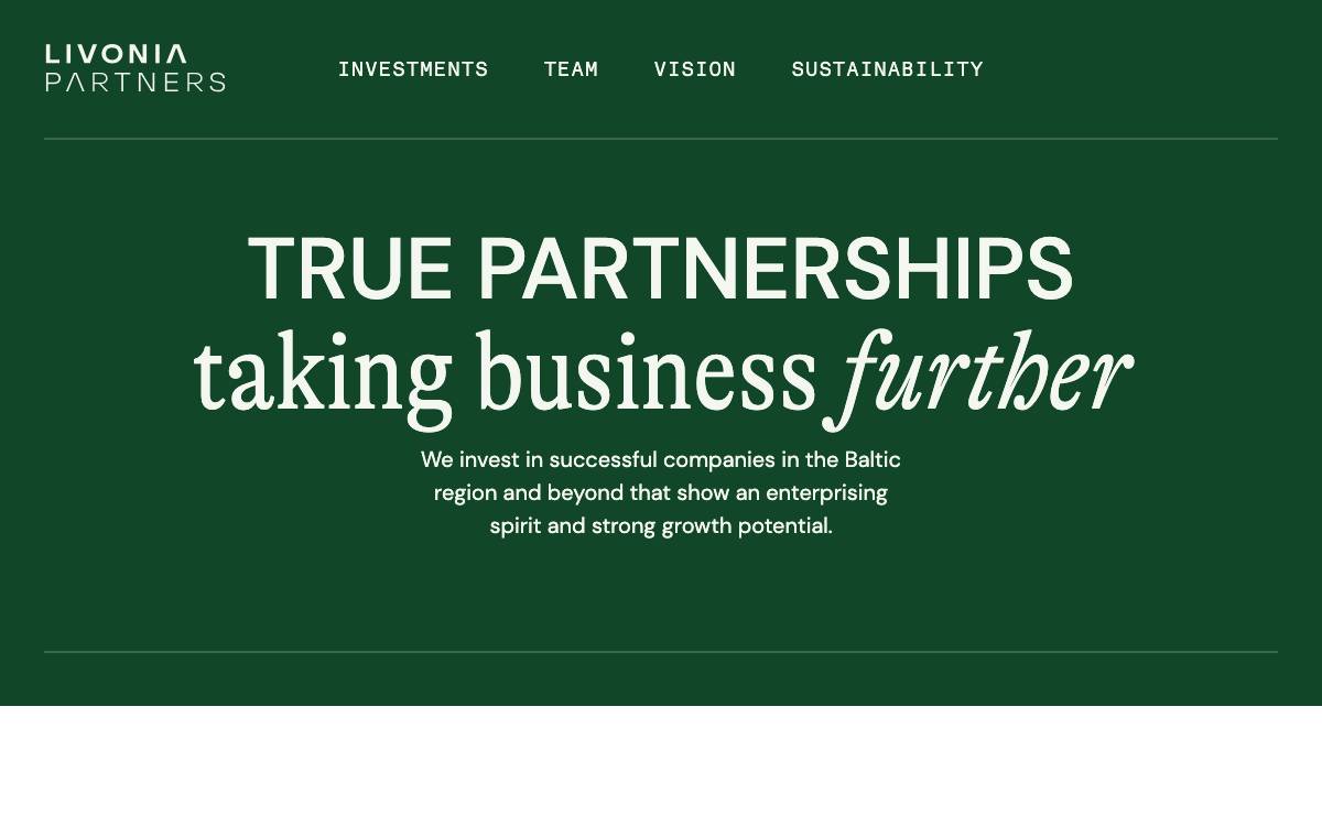 Livonia Partners website preview