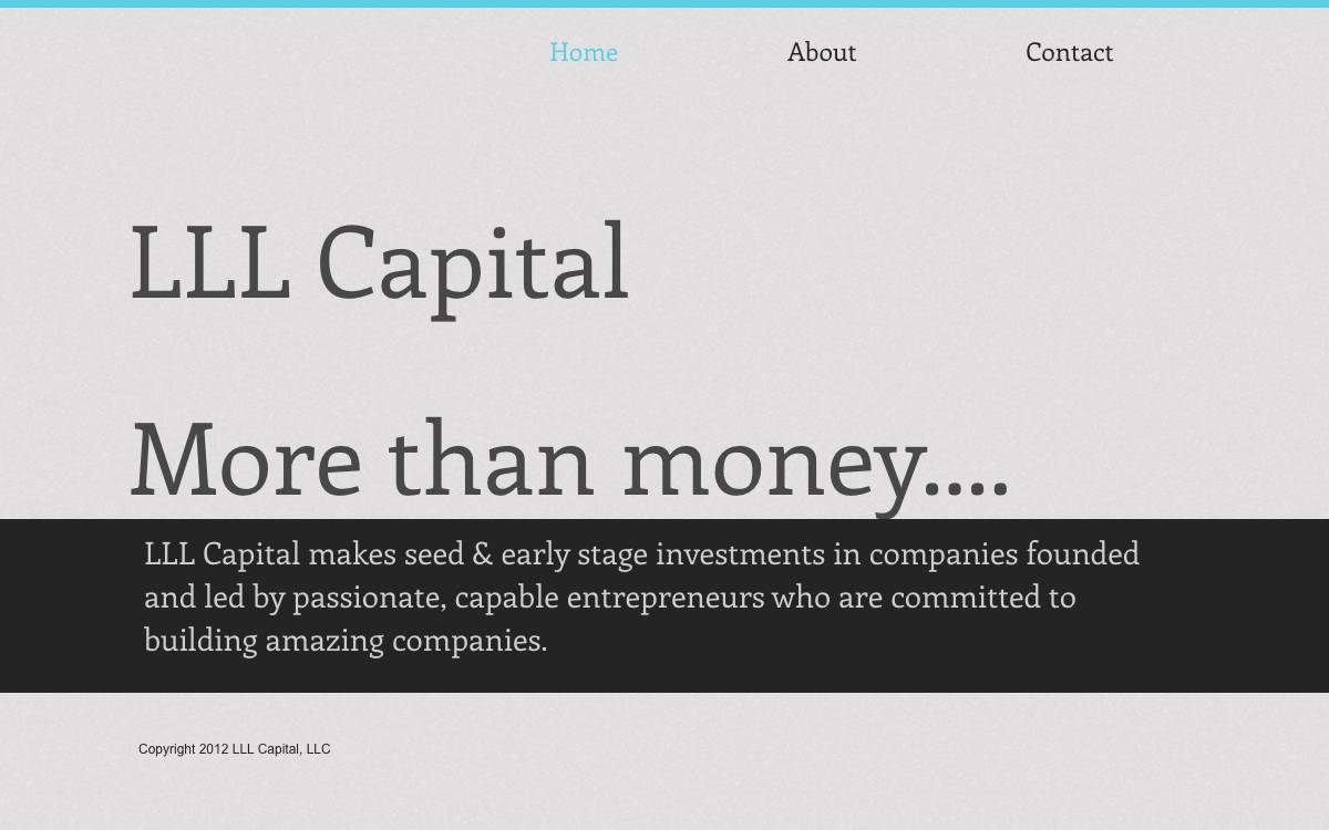 LLL Capital website preview