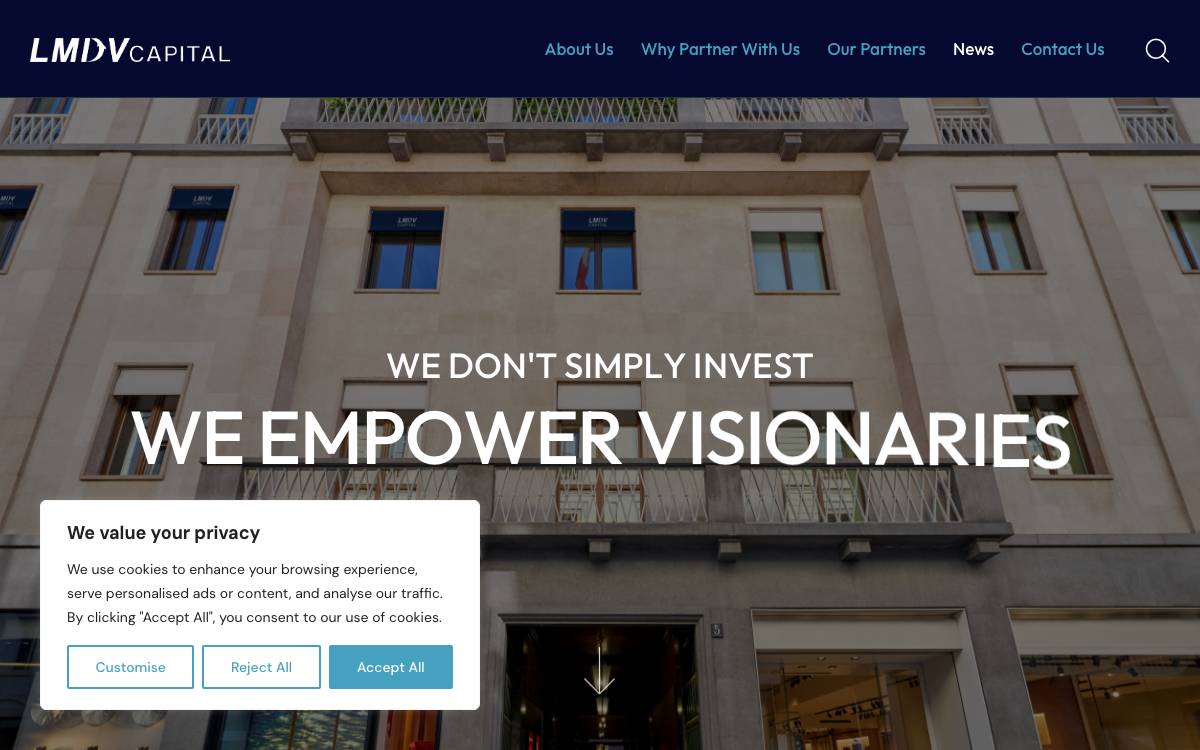 LMDV Capital website preview