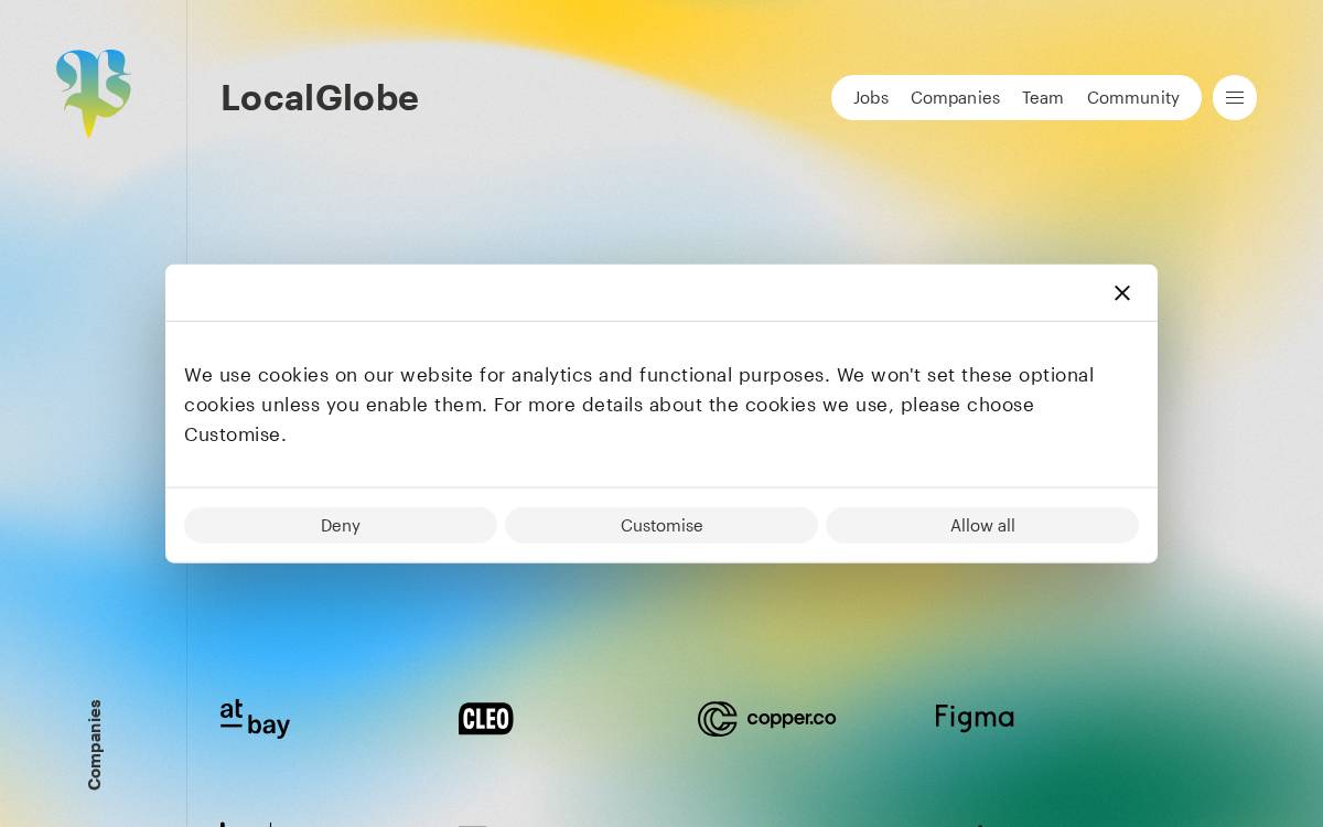 LocalGlobe website preview