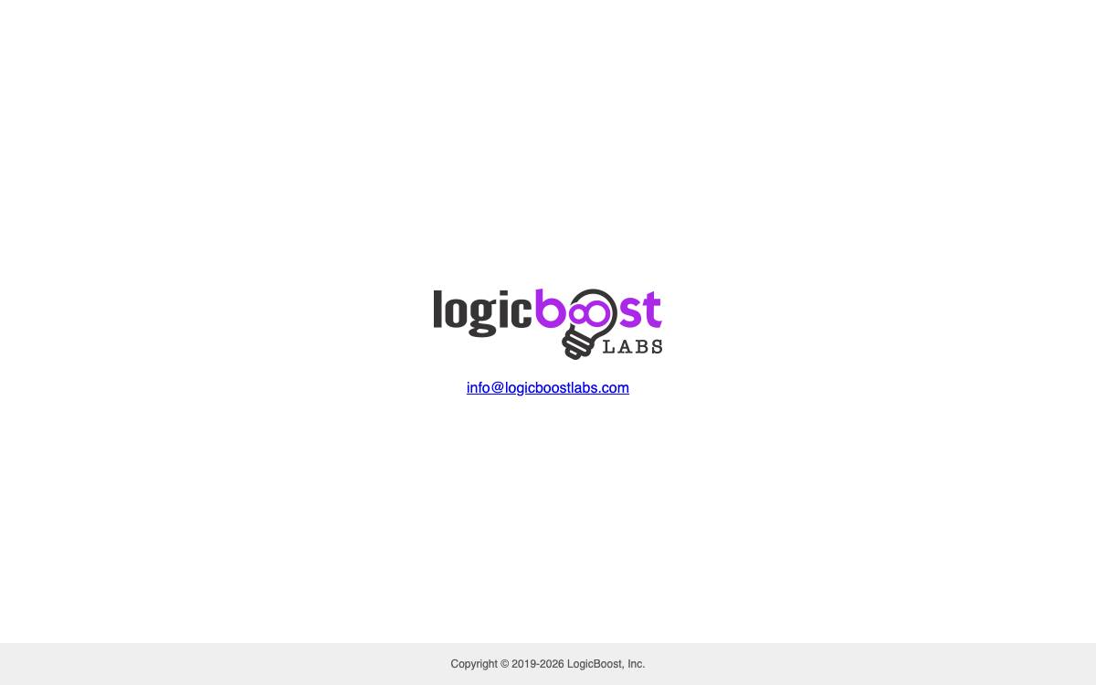 LogicBoost Labs website preview