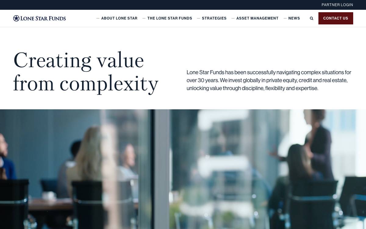 Lone Star Japan Acquisitions website preview
