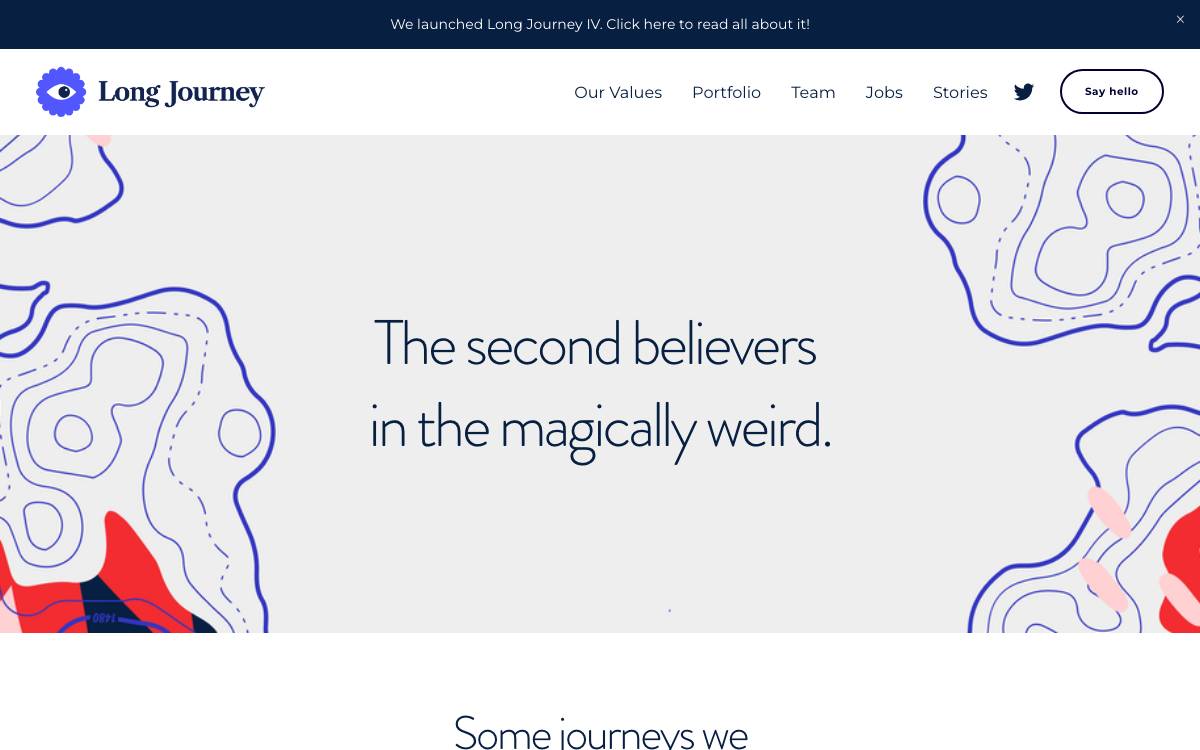 Long Journey Ventures website preview