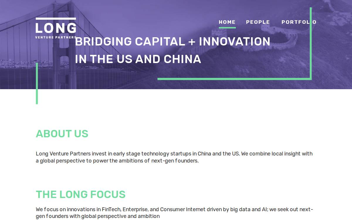 Long Venture Partners website preview