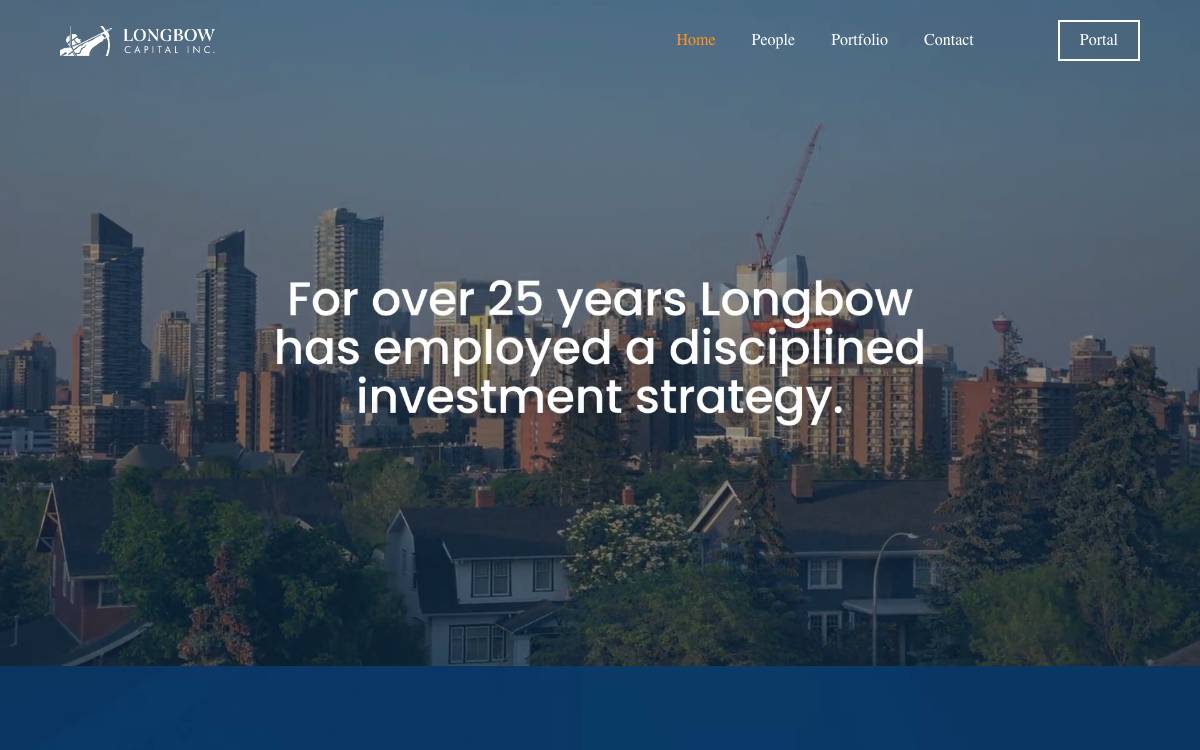 Longbow Capital website preview