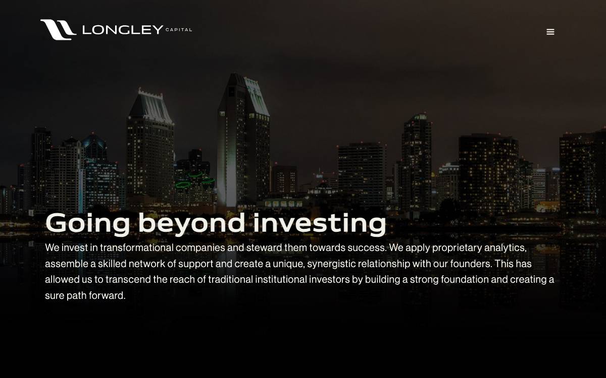 Longley Capital website preview