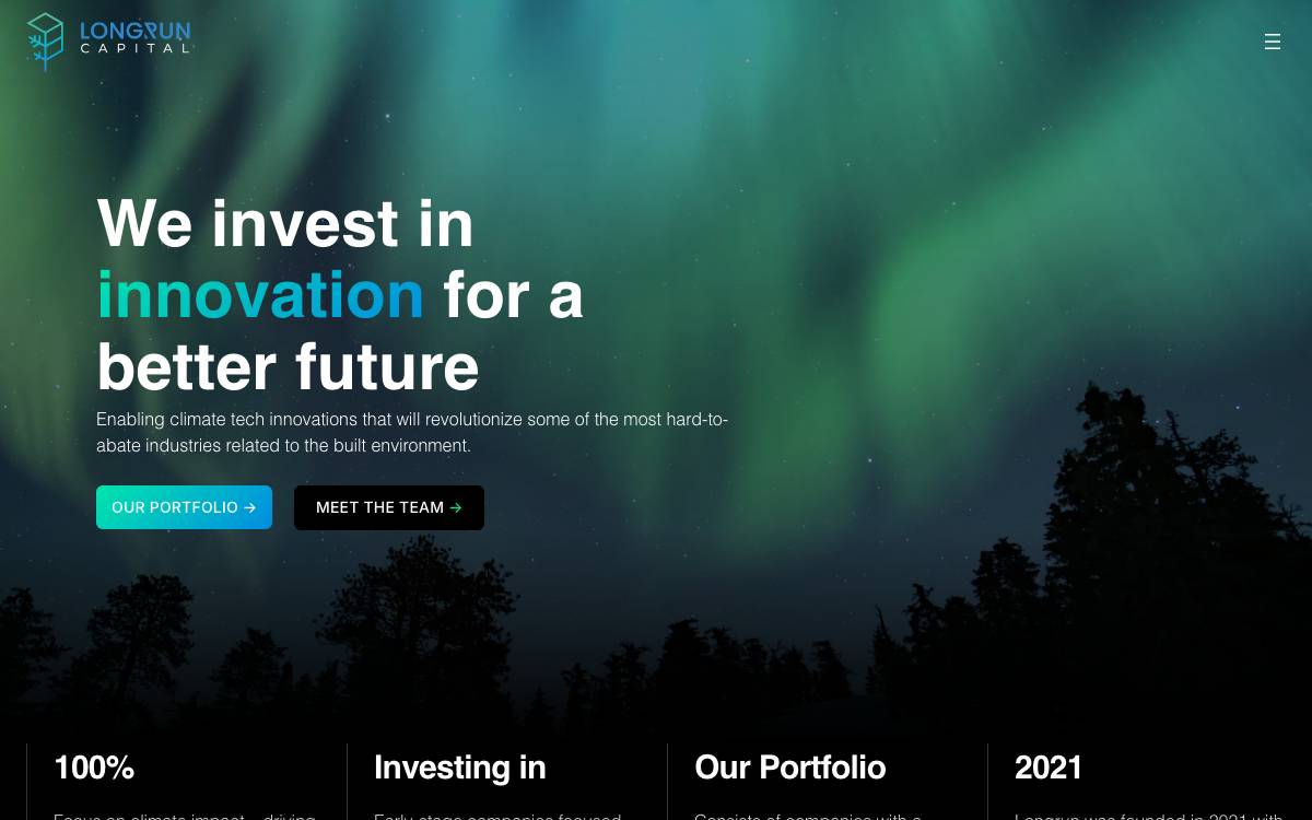 LongRun Capital website preview