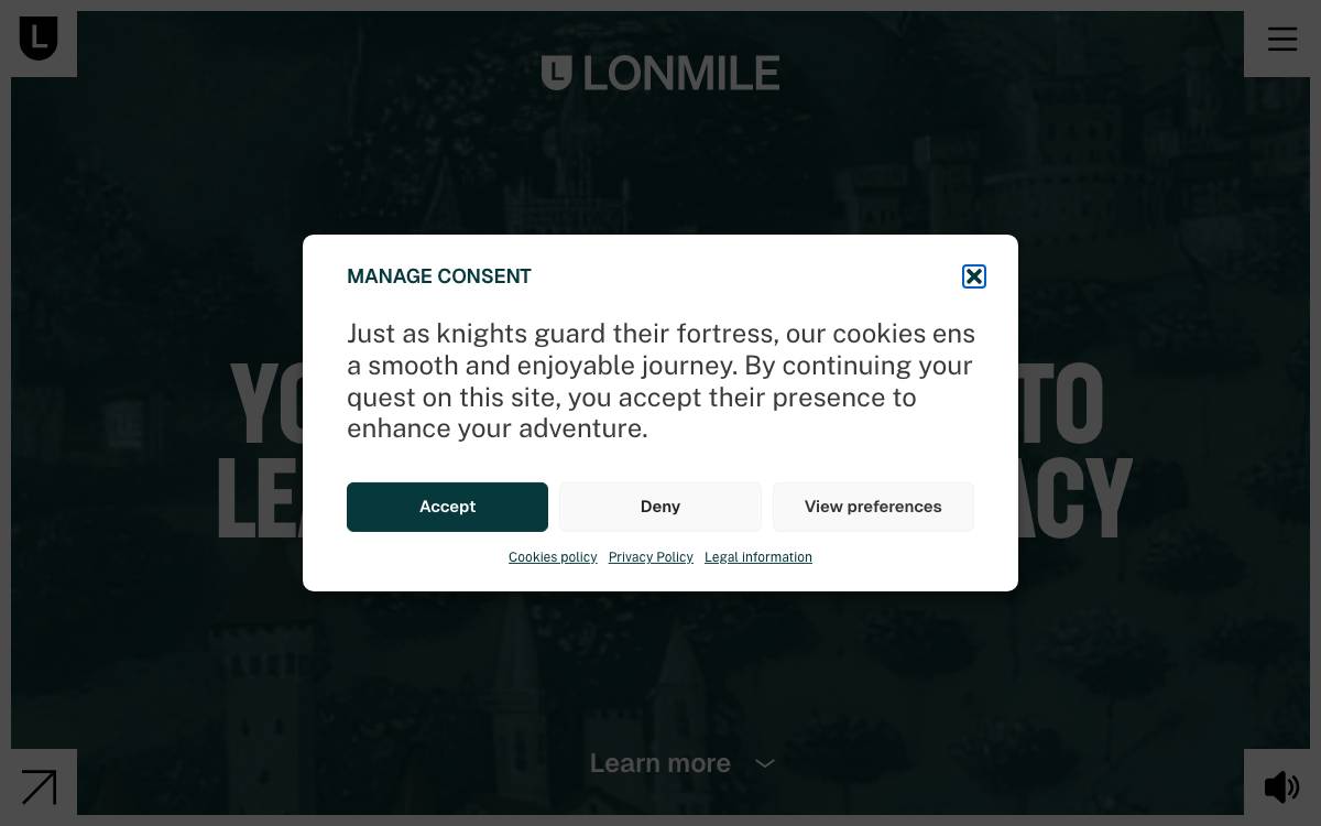 Lonmile website preview