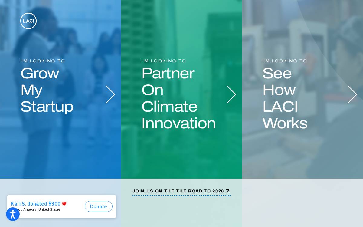 Los Angeles Cleantech Incubator website preview