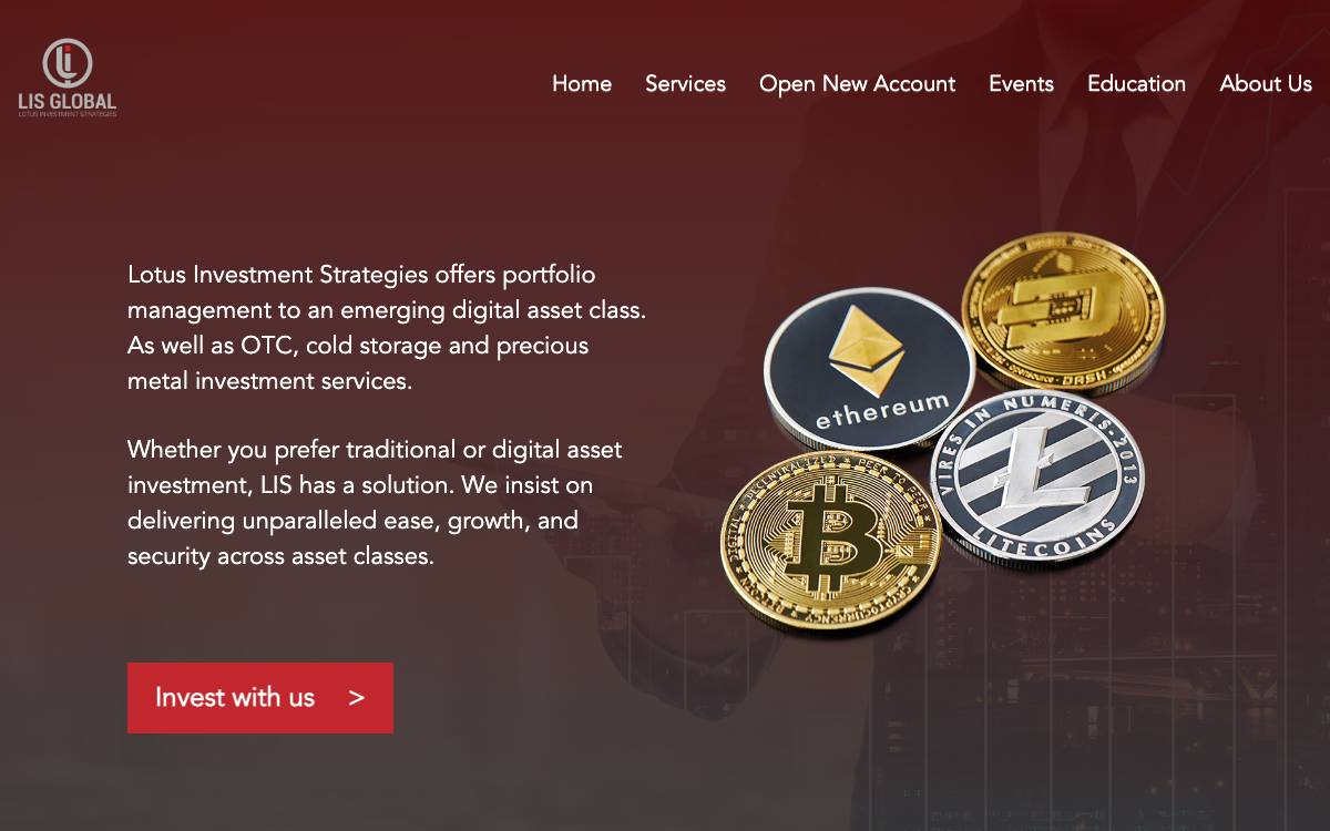 Lotus Investment Strategies website preview