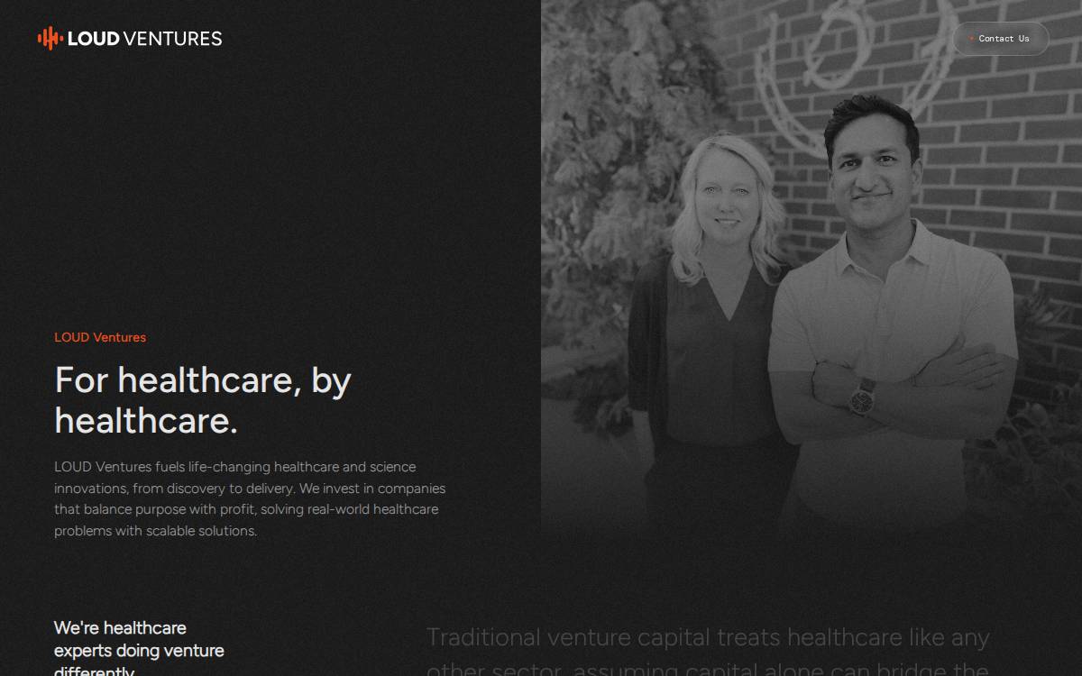 LOUD Capital website preview