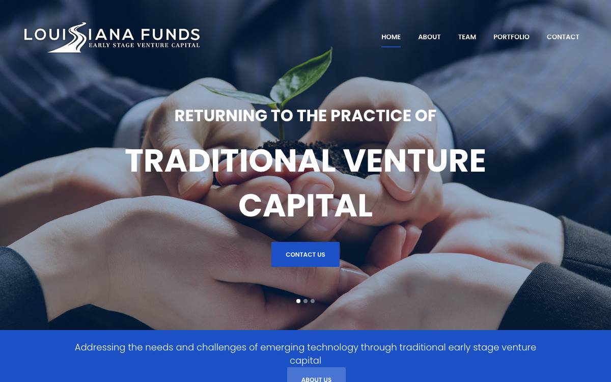 Louisiana Funds website preview