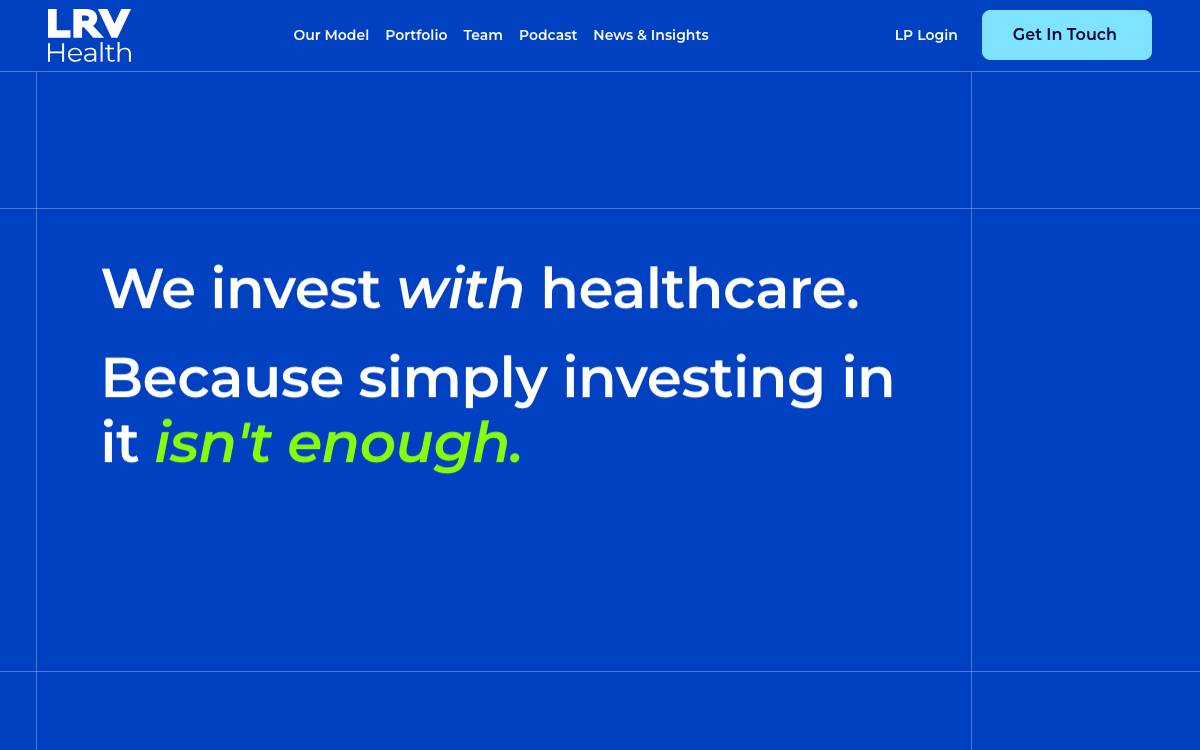 LRVHealth website preview