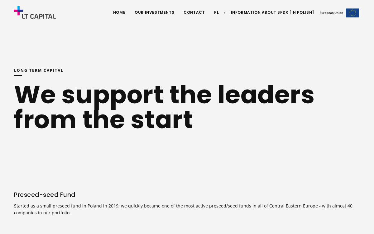 LT Capital website preview