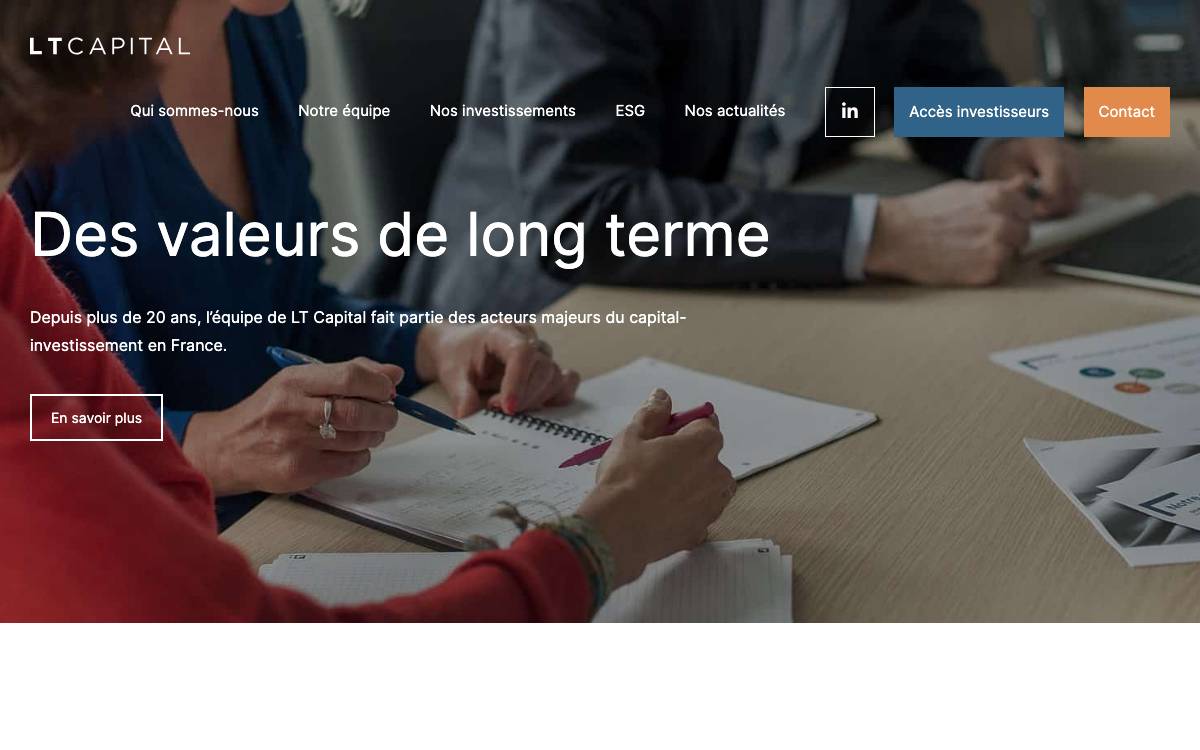 LT CAPITAL website preview
